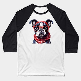 Fancy Bulldog Baseball T-Shirt